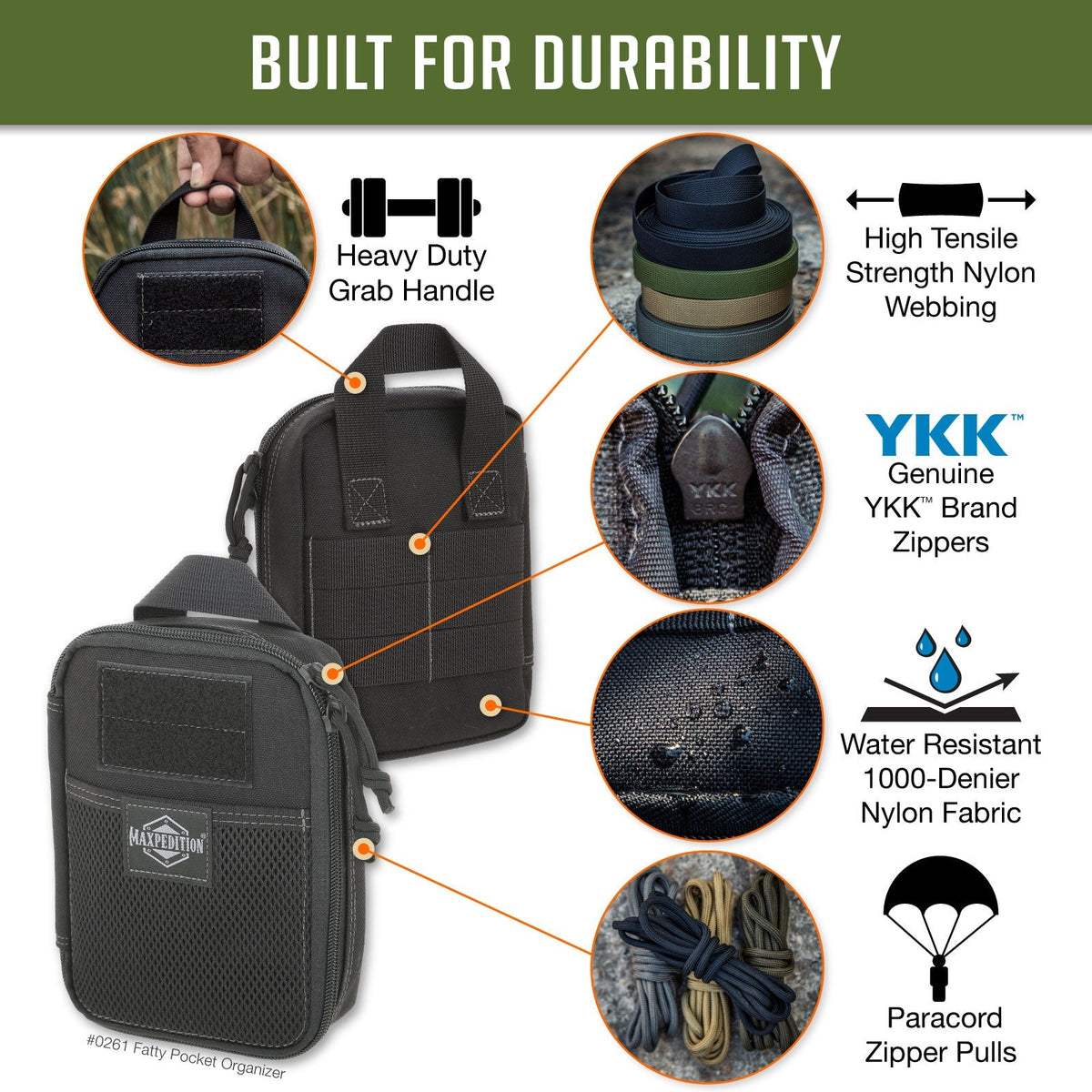 Maxpedition Fatty Khaki Pocket Organiser