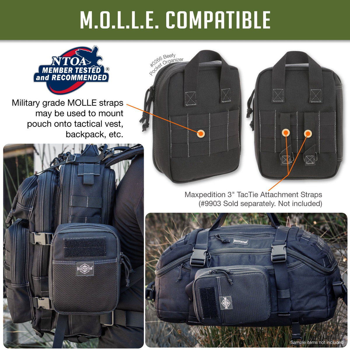 Maxpedition BEEFY Black Pocket Organiser