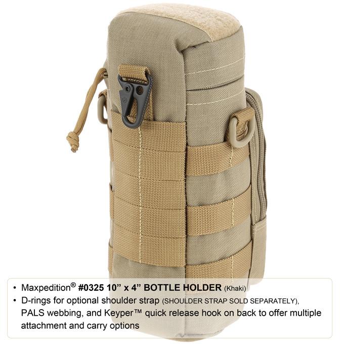 Maxpedition 10" x 4" Khaki Bottle Holder