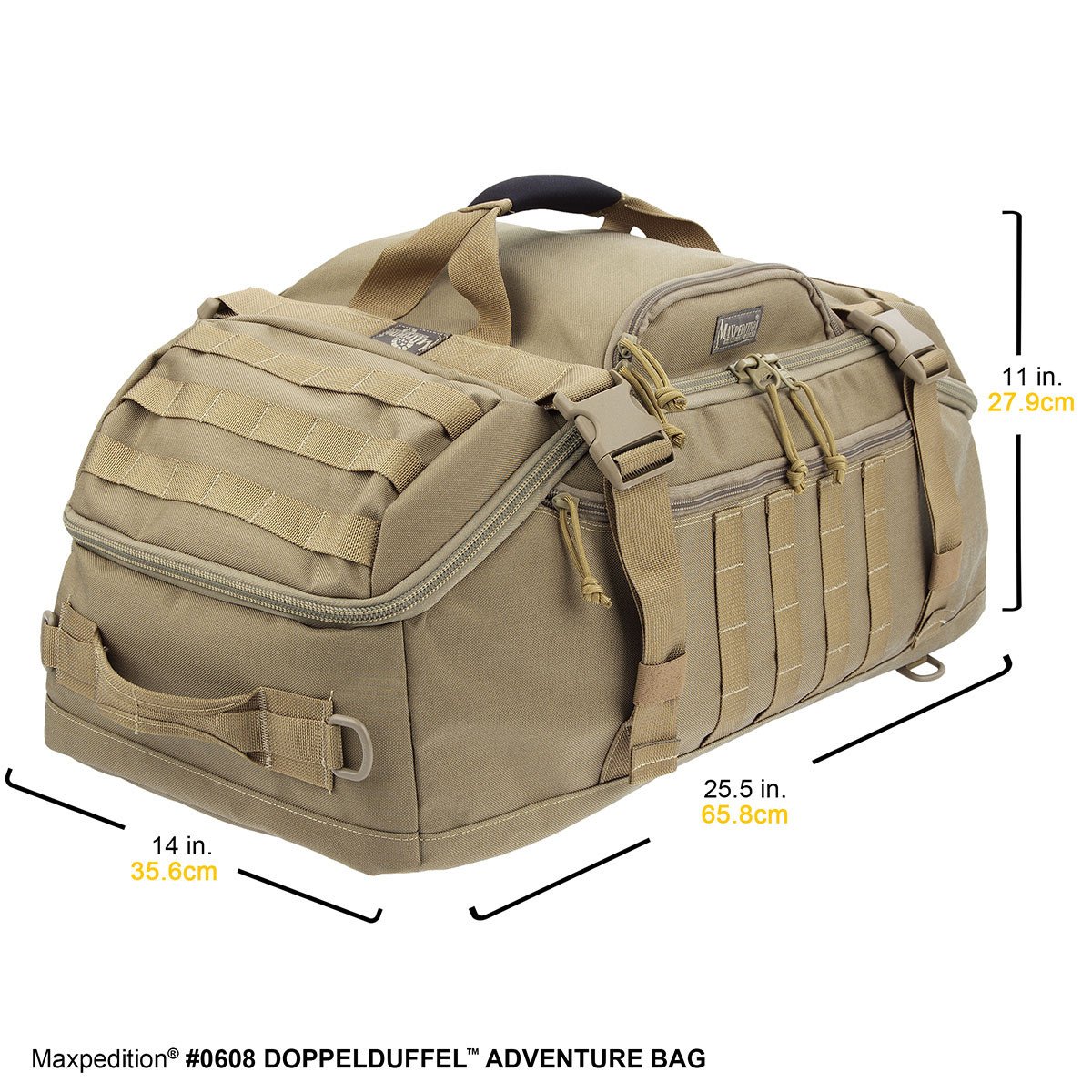 Maxpedition DOPPELDUFFEL Black Adventure Bag