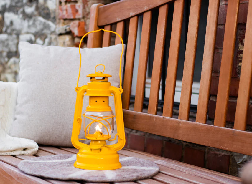 Feuerhand Hurricane Lantern Baby Special 276 - Signal Yellow