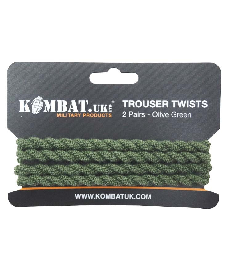 Kombat UK Trouser Twists - Retail Pack of 2 pairs - Olive Green