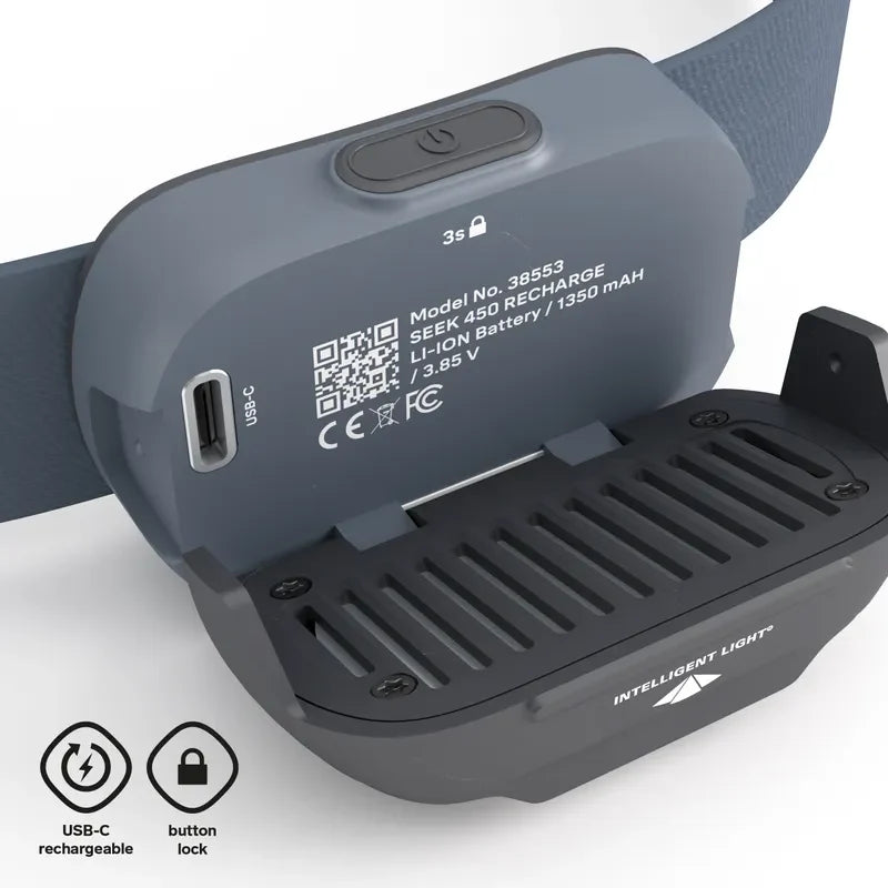 Silva Seek 450 Recharge Stormy Sky Headlamp