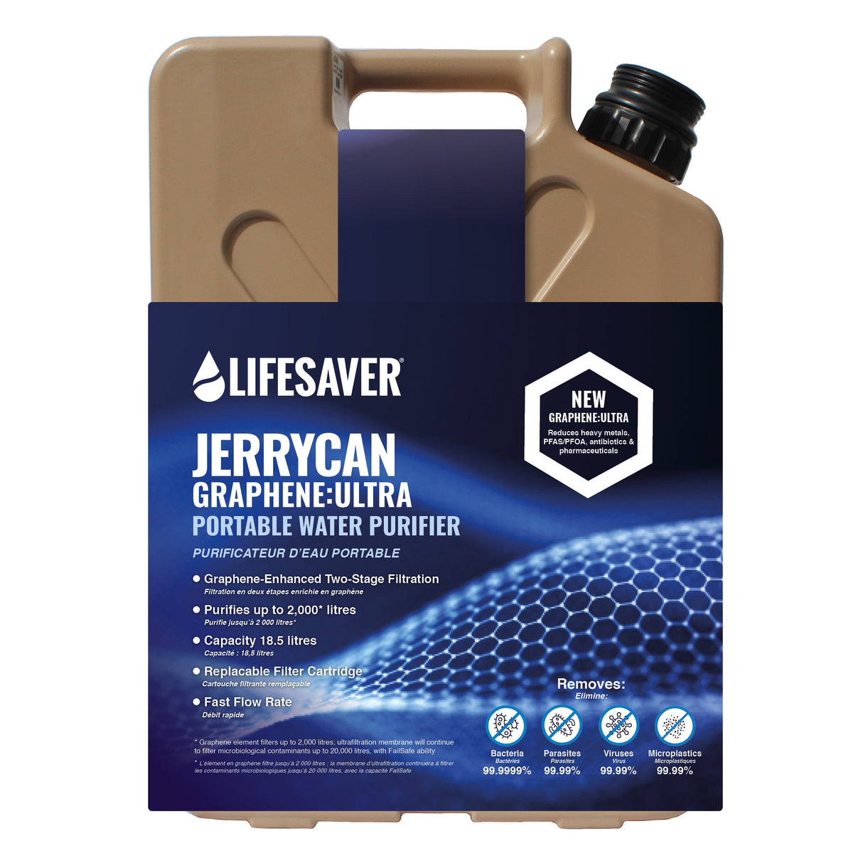 LifeSaver Jerrycan Graphene:Ultra - Advanced PFAS & Heavy Metal Filter