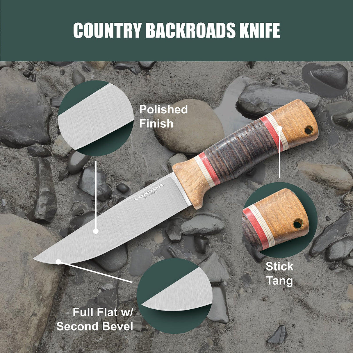 Condor Country Backroads Fixed Blade Knife