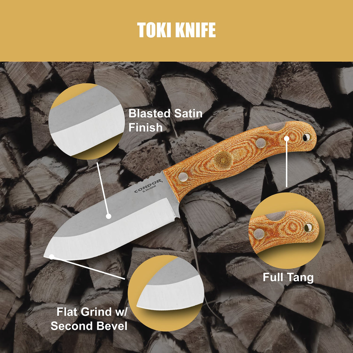 Condor Toki Fixed Blade Knife