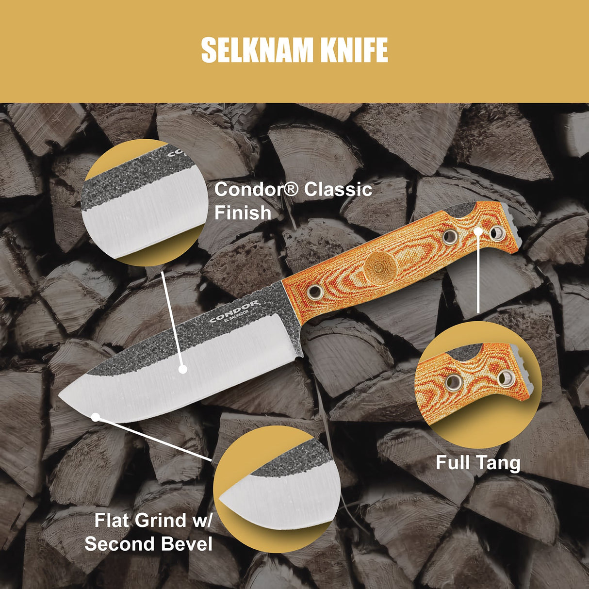 Condor Selknam Fixed Blade Knife