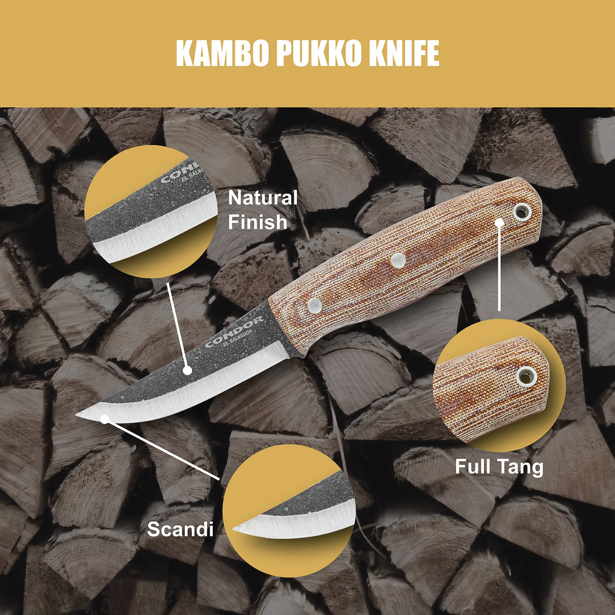 Condor Kambo Pukko Fixed Blade Knife
