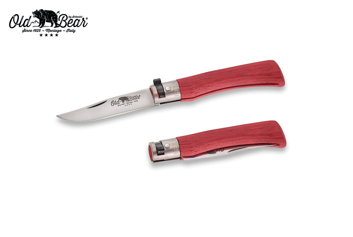 Antonini Old Bear Full Colour Small Red Folding Knife