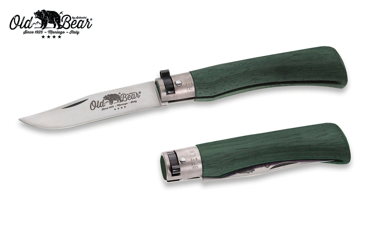 Antonini Old Bear Full Colour XL Green Folding Knife