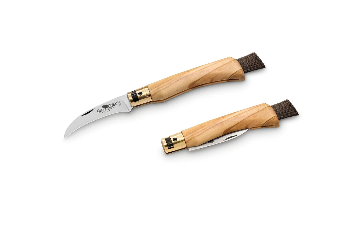 Antonini Old Bear Medium Olive Mushroom Folding Knife