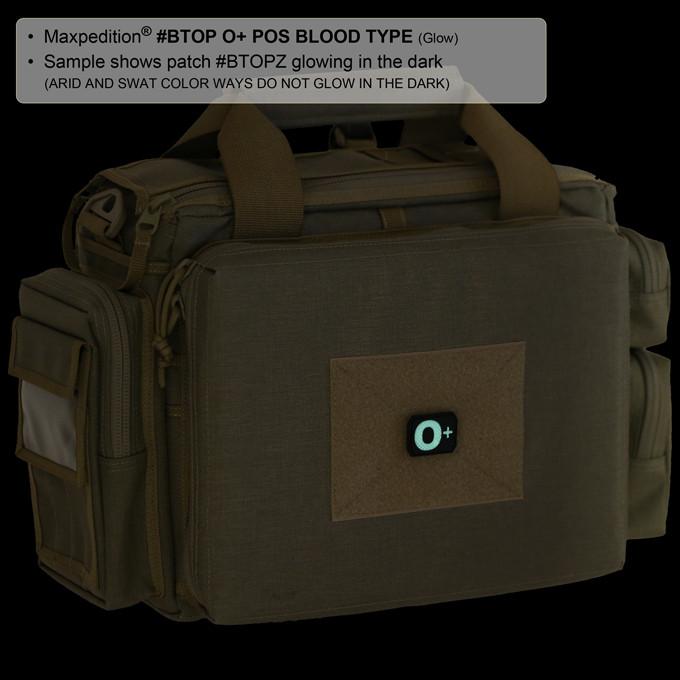 Maxpedition O+ POS Blood Type Patch