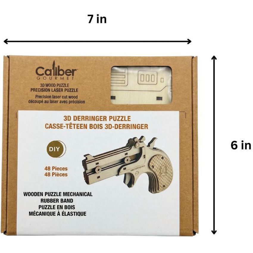 Caliber Gourmet Derringer Wood Puzzle