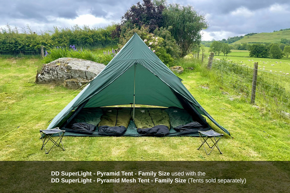 DD Hammocks SuperLight Pyramid Tent - Family Size