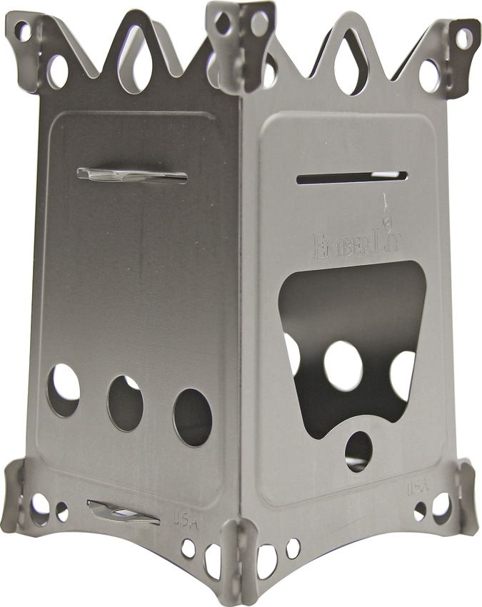 EmberLit FireAnt Camping Stove Titanium