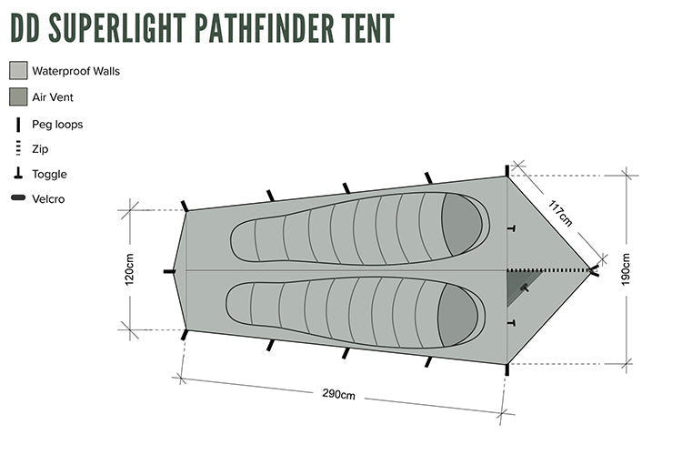 DD Hammocks SuperLight - Pathfinder Tent