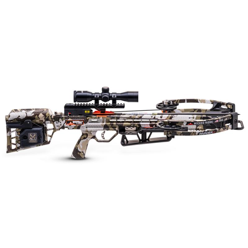 Wicked Ridge Invader M1 Compound Crossbow with ACUdraw & Pro-View 400 Scope - Peak XT