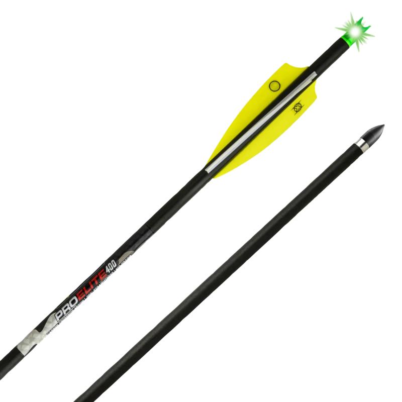 TenPoint 20" Carbon Crossbow Bolts - Pro Elite 400 with Alpha Nock HP .003"