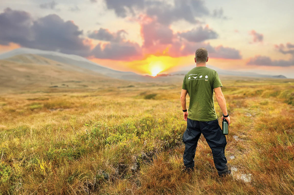 DD Hammocks Men's Icon T-Shirt - Athletic Fit - Dark Olive Green