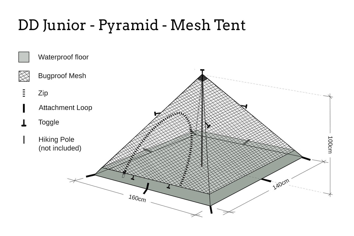 DD Hammocks - Pyramid Mesh Tent - Kids