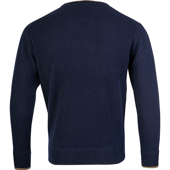 Jack Pyke Ashcombe 100% Lambswool Crewknit - Navy