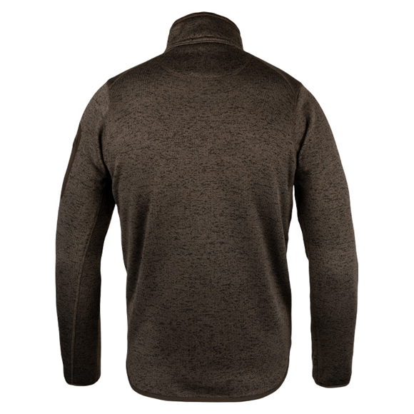Jack Pyke Melange Quarter Zip Fleece - Brown Fleck