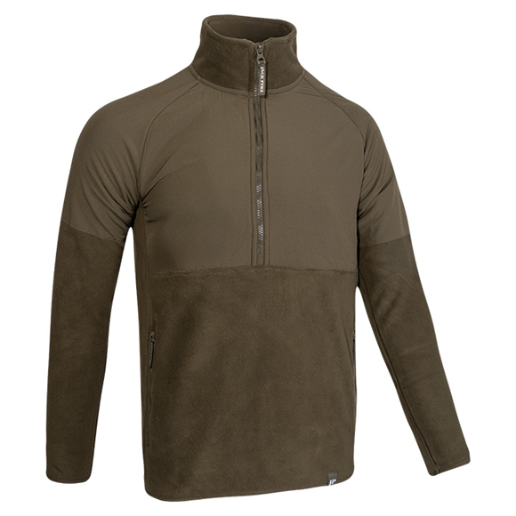 Jack Pyke Bleasdale Half Zip Fleece Top - Dark Olive
