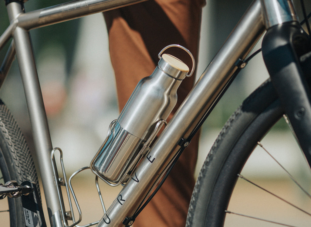 Klean Kanteen 473ml Rise Insulated Reflect Water Bottle with Bamboo Cap