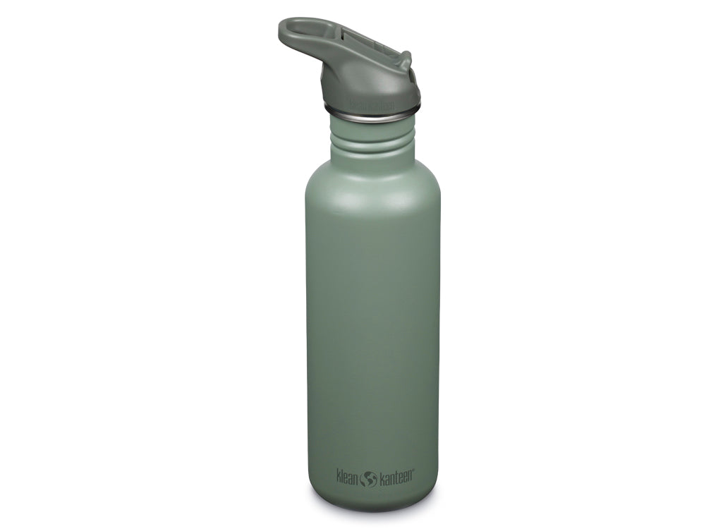 Klean Kanteen 800ml Classic Water Bottle with Flip Seal Sport Cap