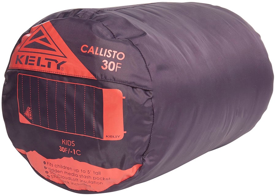 Kelty Callisto Kids 30 Deg Short RH Sleeping Bag - Italian Plum