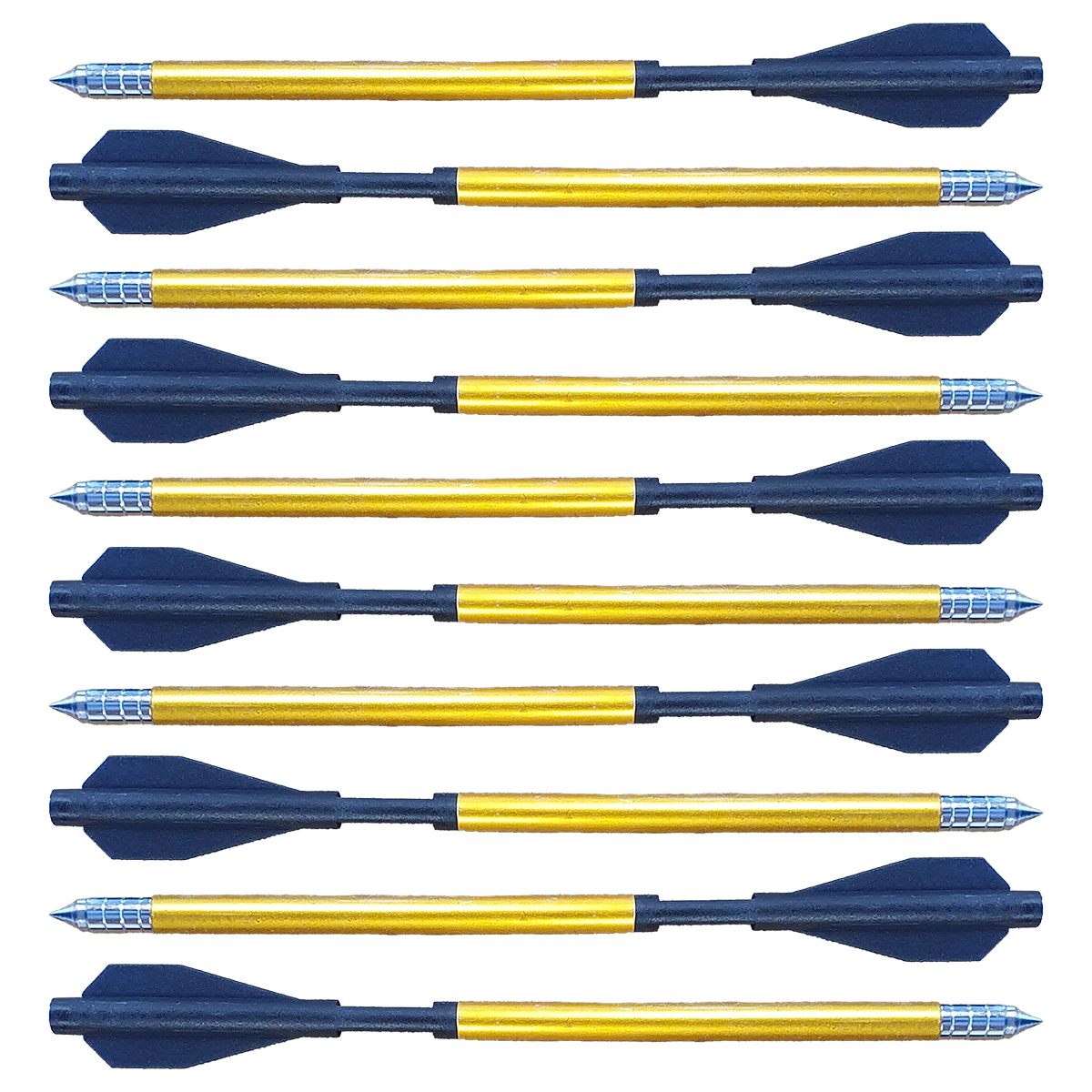 Man Kung 6.5 Inch Aluminium Crossbow Bolts - 10-pack for MK-TCS3 Sobek (Ø6mm)