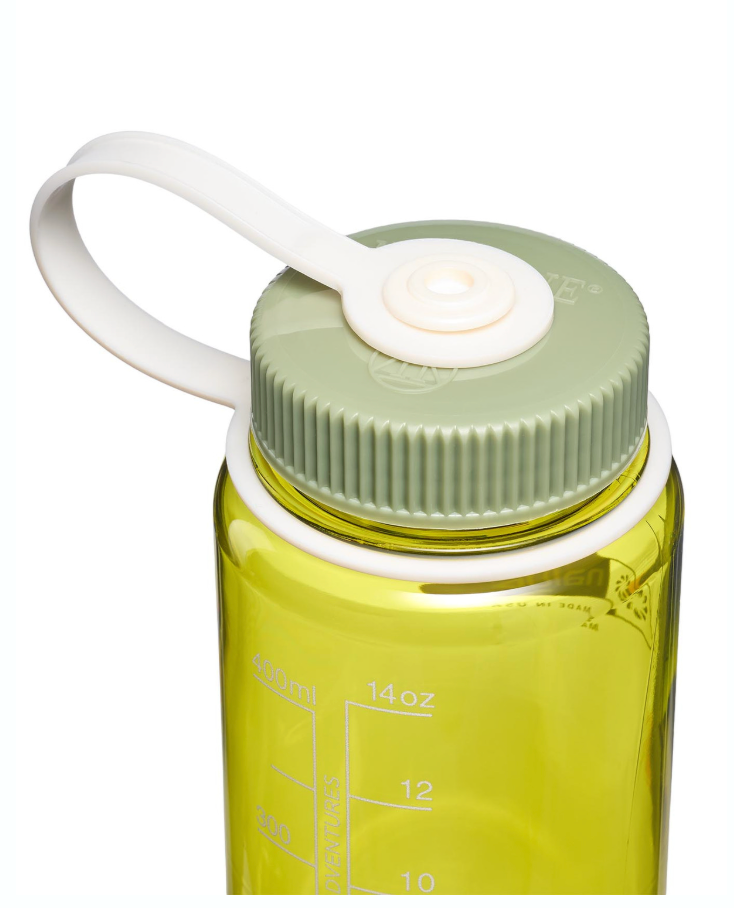 Nalgene 16oz / 0.5L Tritan Sustain Wide Mouth Bottle Endive - Oil Green Cap