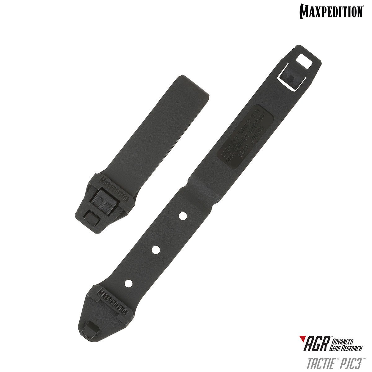 Pack of 6 Maxpedition TacTie PJC3 Black Pack of 6