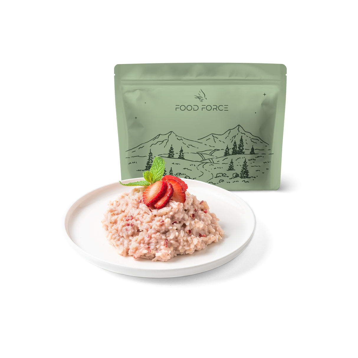 Food Force Rice Porridge With Strawberries 100g
