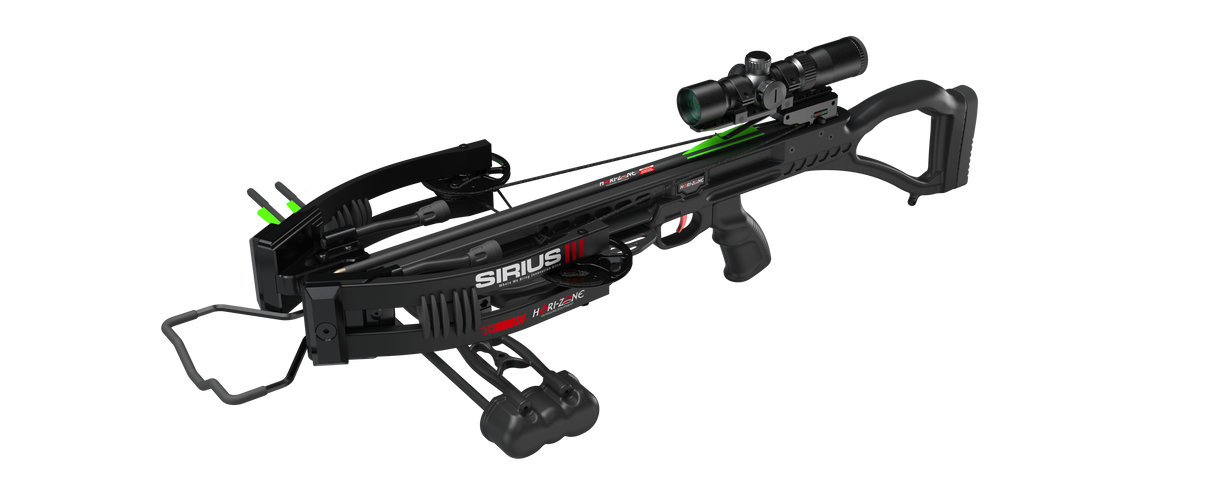 Hori-Zone Sirius 3 195lb Compound Crossbow Deluxe Kit - Black