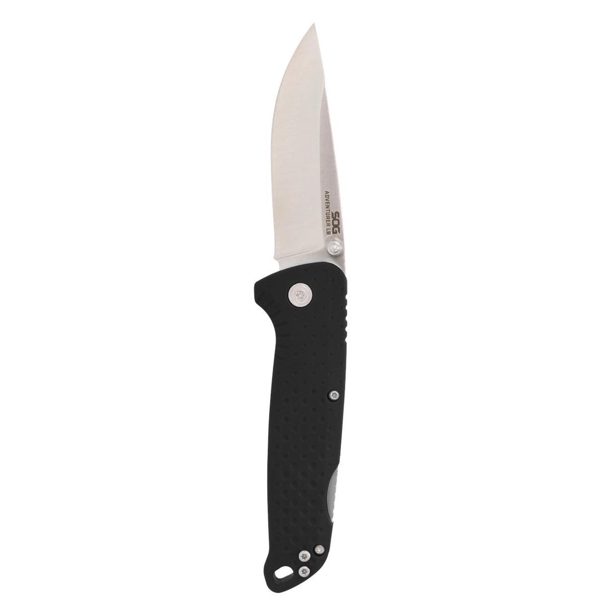 SOG Adventurer LB Black Folding Knife Black + Satin