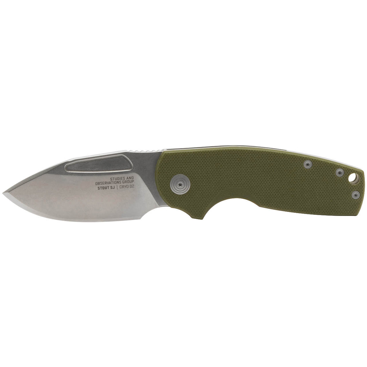 SOG Stout Sj / Od Green Folding Knife