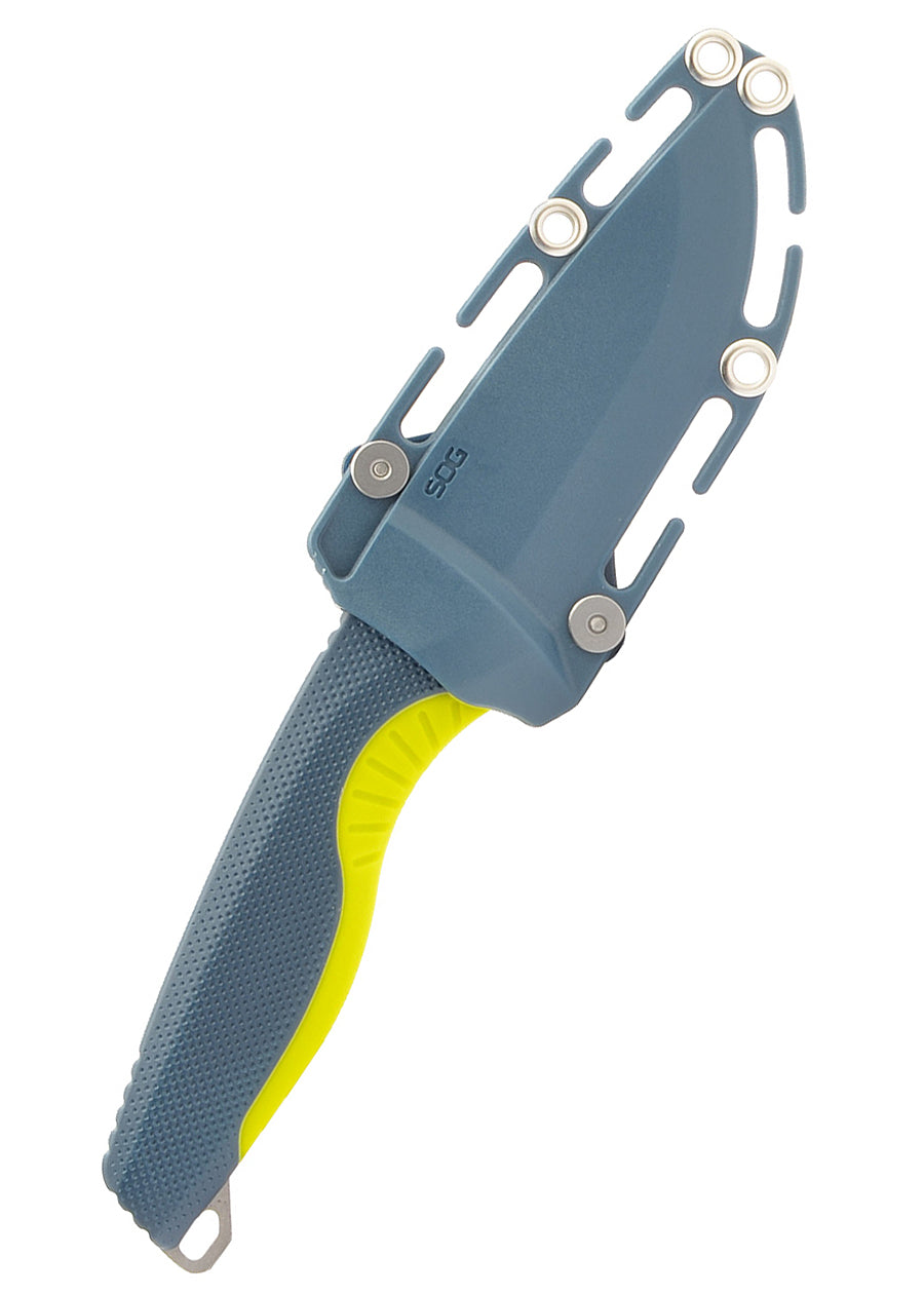 SOG Aegis FX Fixed Blade Indigo + Acid Yellow