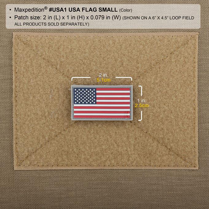 Maxpedition USA Flag (Firefighter Thin Red Line) Patch Small