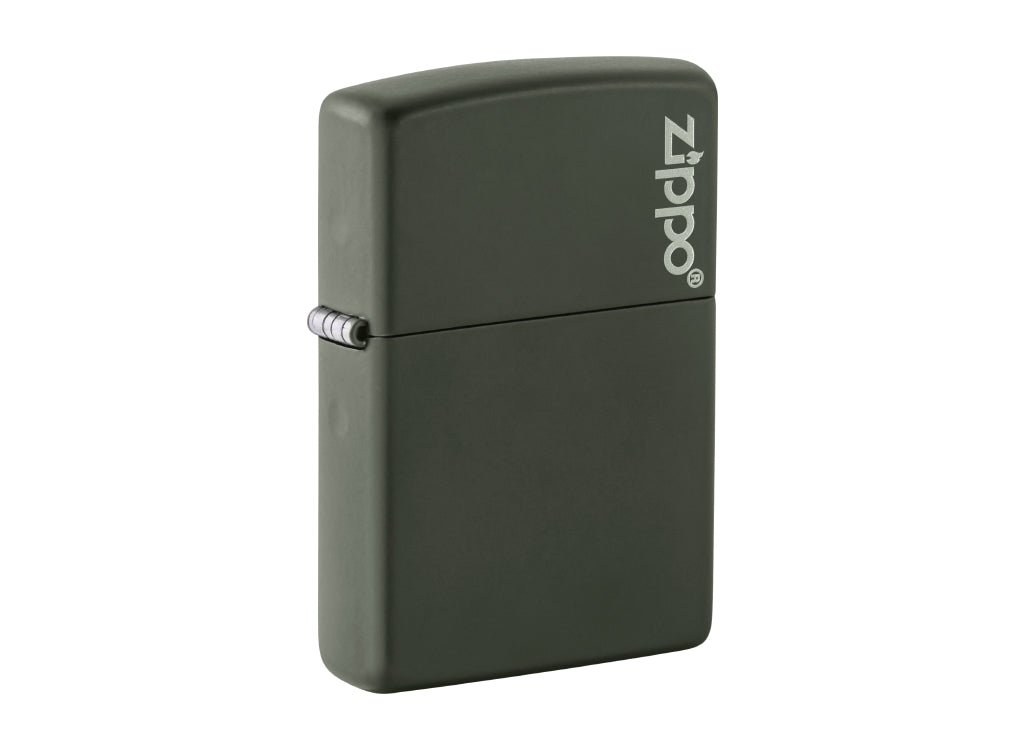 Zippo Classic Green Matte Lighter with Zippo Logo