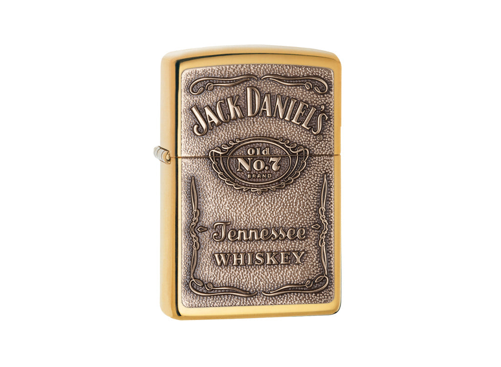 Zippo Jack Daniel's Lighter - High Polish Brass Finish