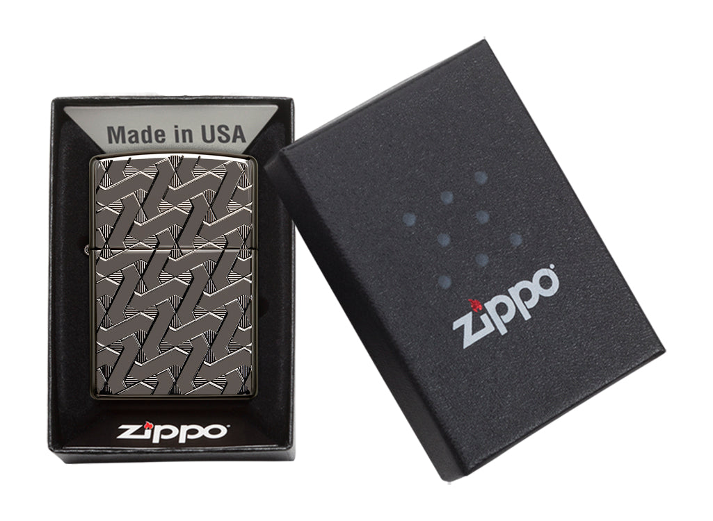 Zippo Armor Geometric Weave Lighter