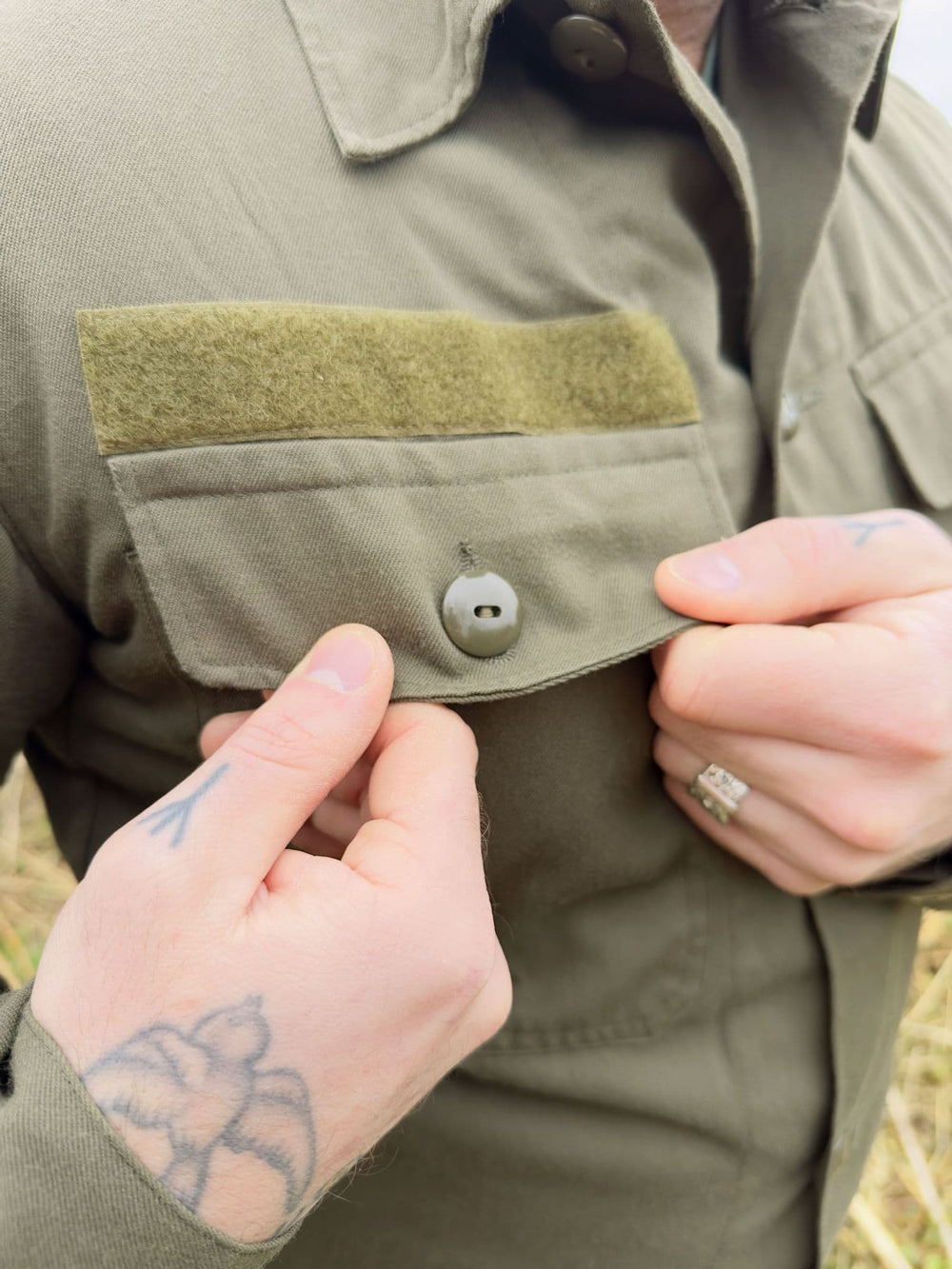 Austrian Military Heavyweight Olive Green Shirt