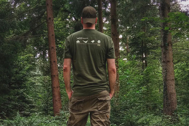 DD Hammocks Men's Icon T-Shirt - Athletic Fit - Dark Olive Green