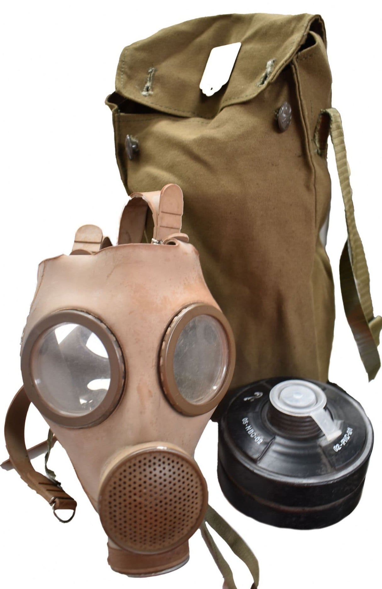 Belgian Military M51 Gas Mask With Filter & Bag