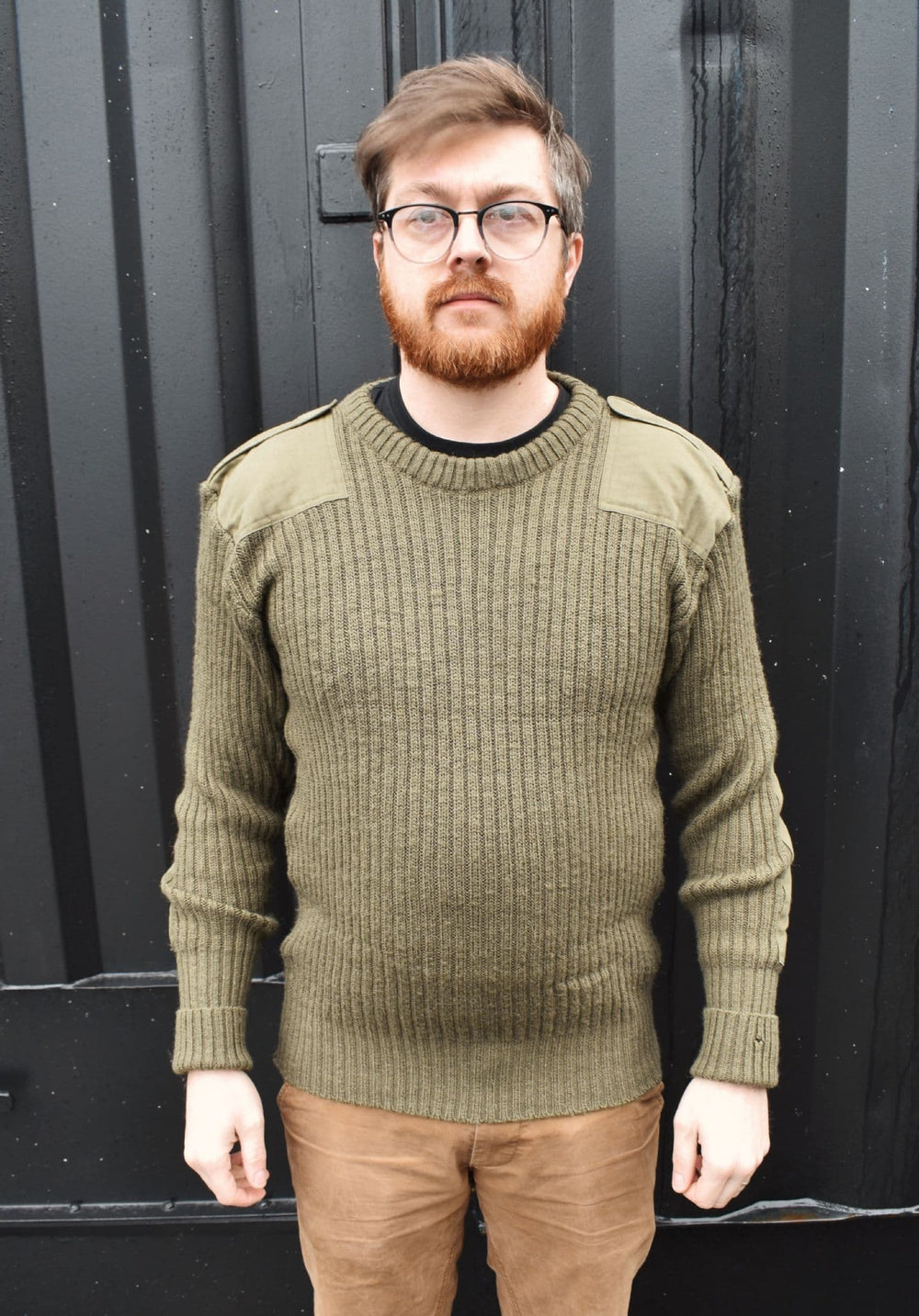 British Army Surplus Wool Pullover Sweatshirt Jumper - Olive