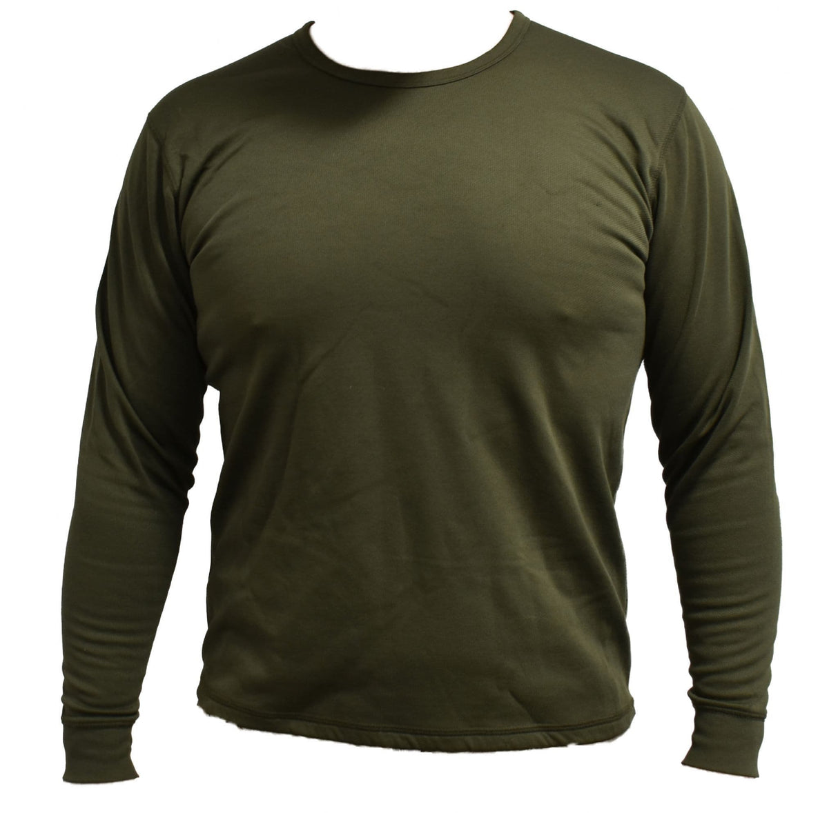 British Military Surplus Green Olive Thermal Long Sleeve Shirt