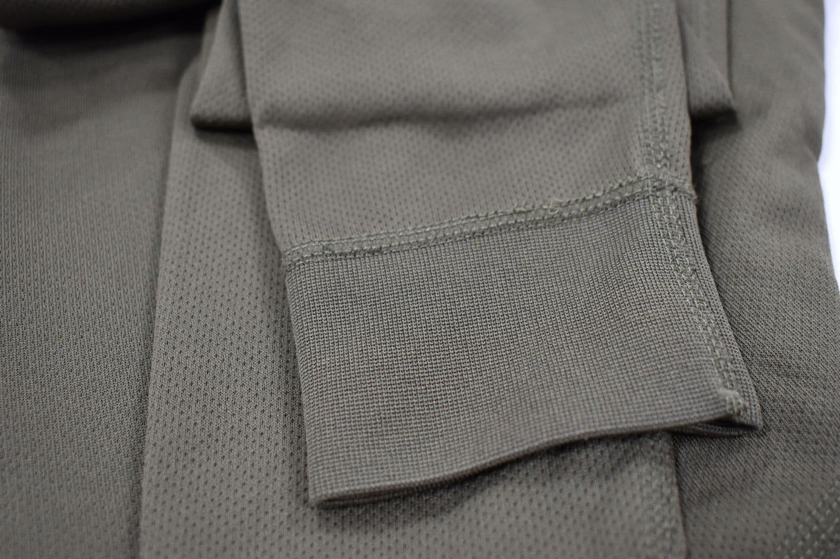 British Military Surplus Green Olive Thermal Long Sleeve Shirt