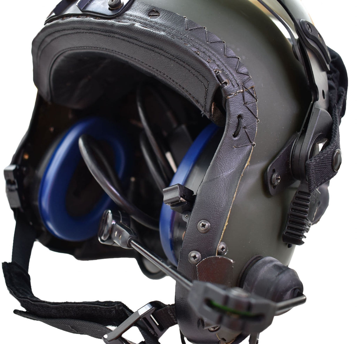 British RAF Aircrew MK4B/4L Olive Green Flying Helmet - Medium