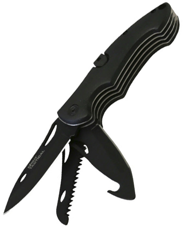 Kombat UK Bushcraft Folding Lock Knife - Black